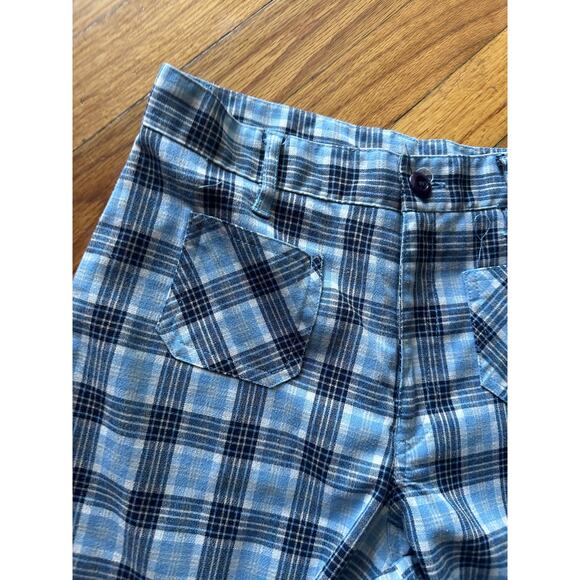 Limited Too Girls Blue Plaid Wide Leg Pants – Trendy & Comfy - Picture 4 of 7